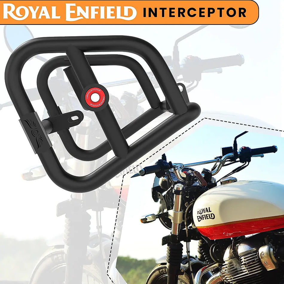 CRASH GUARD (PAIR) - Black for INTERCEPTOR 650