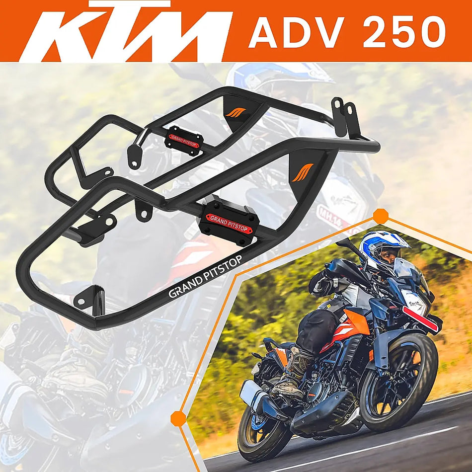 CRASH GUARD (PAIR) BLACK FOR KTM ADVENTURE 250