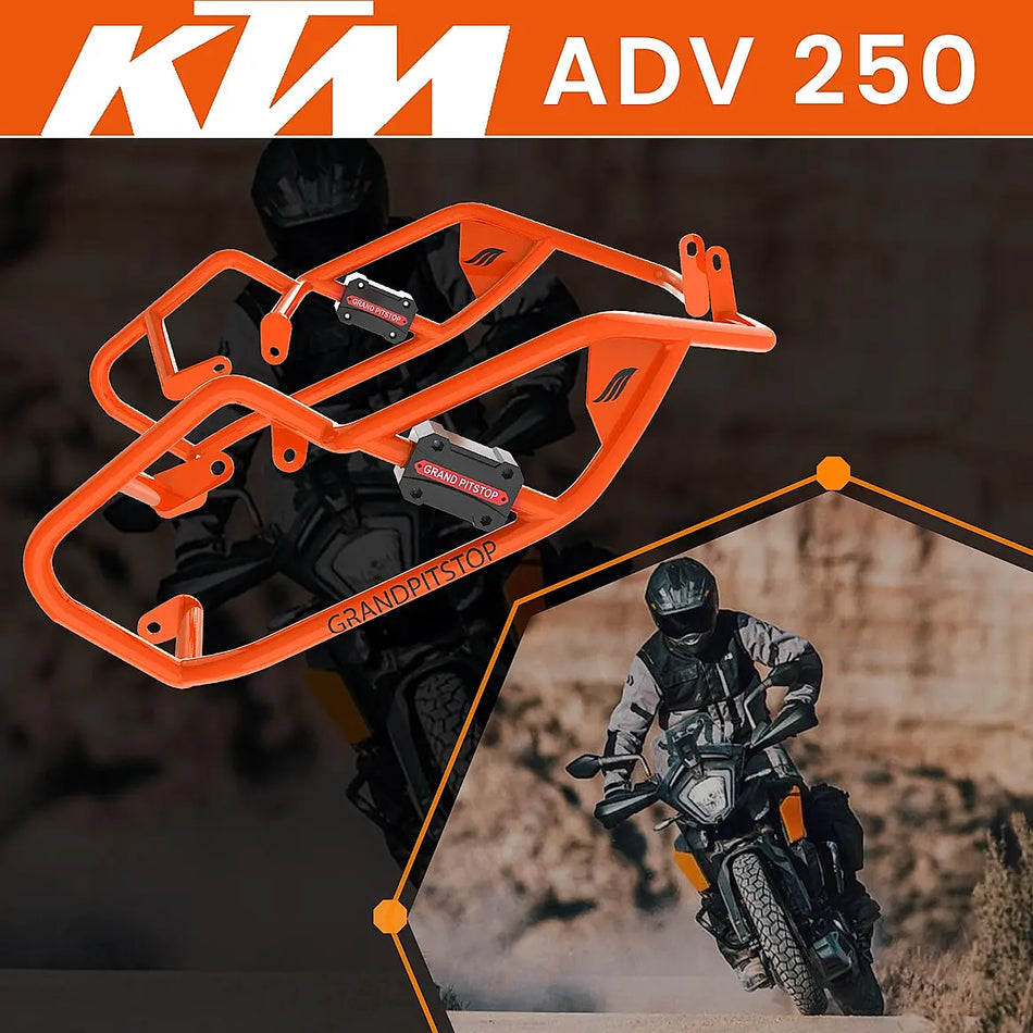 CRASH GUARD(PAIR) ORANGE  FOR KTM ADVENTURE 250