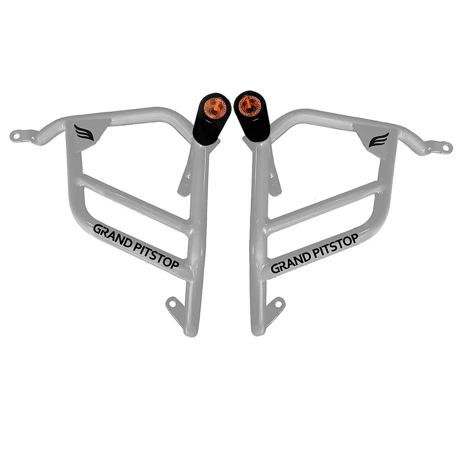 Crash Guard with Slider For  Himalayan 411   Silver