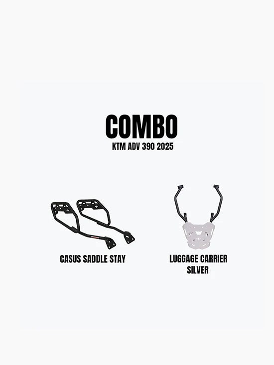 Casus Saddle Stay & Gopher Luggage Carrier AL Combo For KTM ADV 390 2025