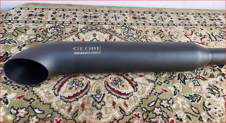 Bobber Black Exhaust For Classic 350 ,Standard 350 , Electra 350 SS 304 Grade