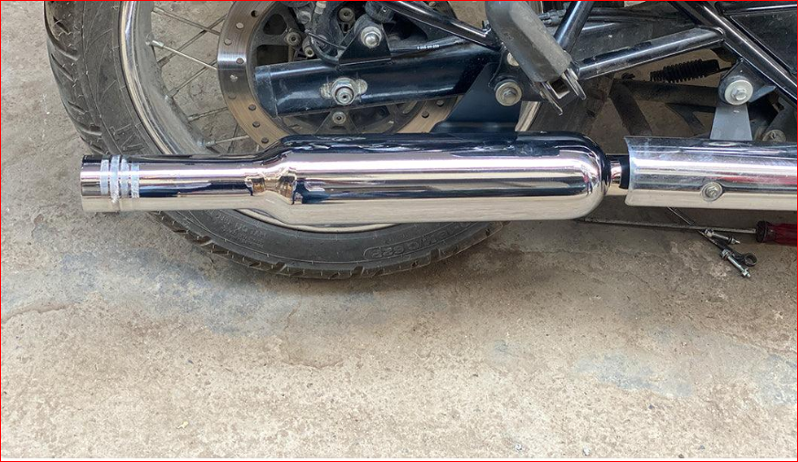 Mini Punjab Chrome Silencer For Classic Reborn , Meteor & Standard Reborn R.E
