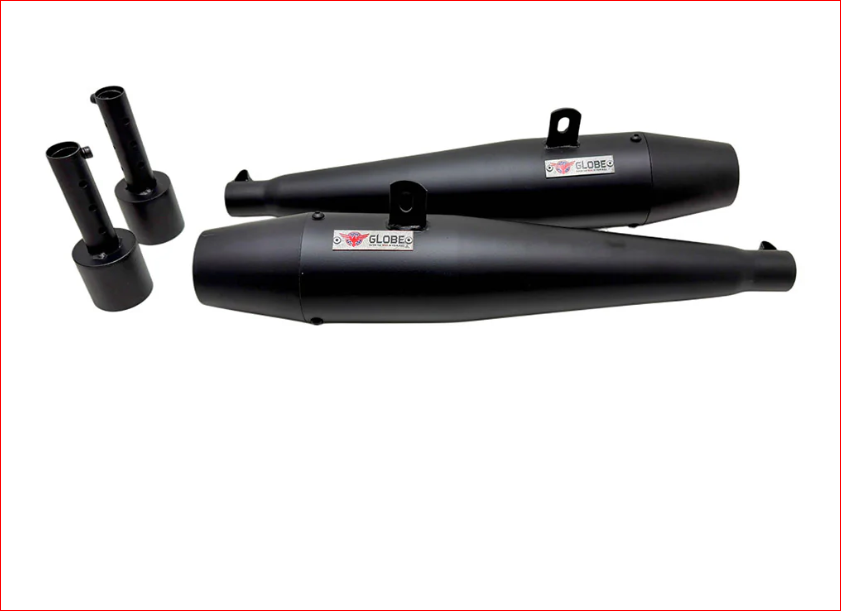 Flare Shot Black Exhaust With DB Killer For Jawa & Yezdi 650