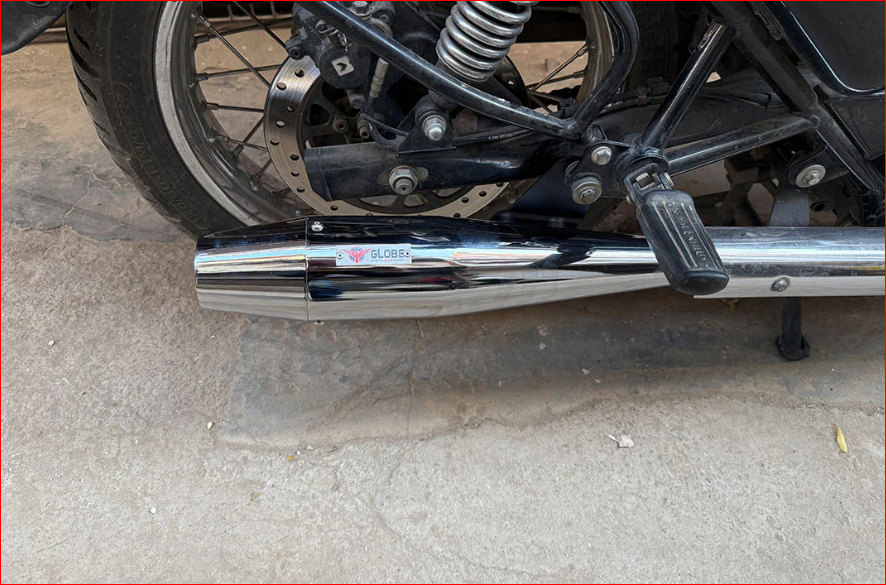 Flare Shot Exhaust With DB Killer For Classic 350 Reborn , Meteor 350 & Standard 350 Reborn