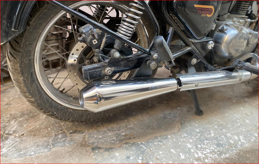 Megaphone Torque Silencer Stainless Steel With DB Killer For Classic Reborn , Meteor & Standard Reborn 350/500 R.E