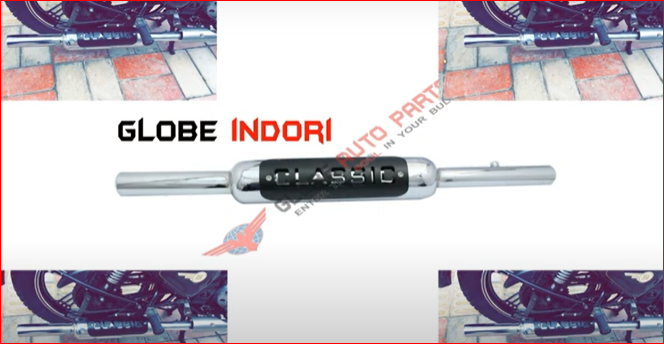 Indori Silencer With Classic Heat Shield For CLassic 350 | 500