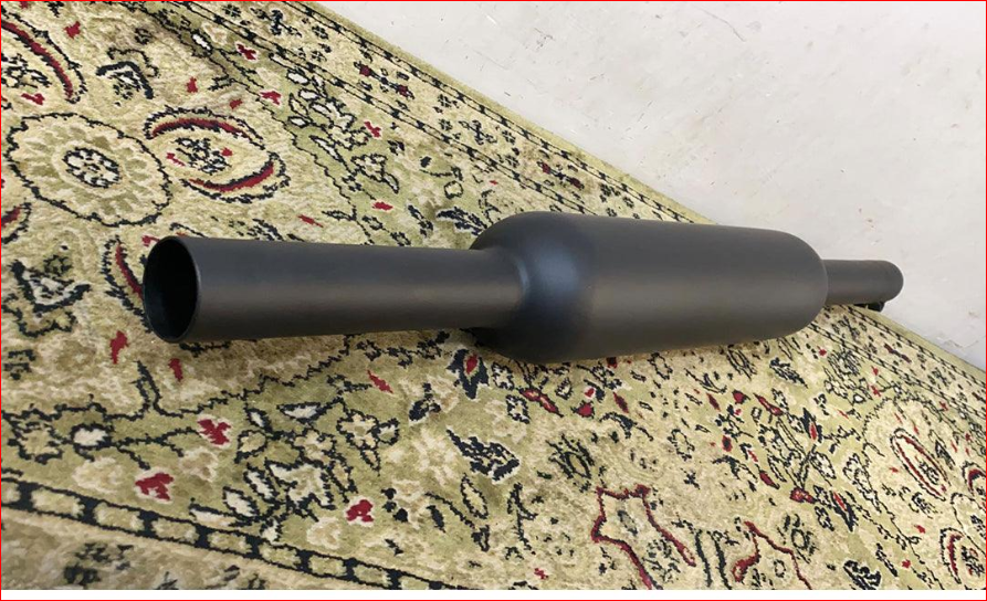 Mini Punjab Small Pipe Chota Muh Black Silencer For Classic ,Standard ,Electra R.E