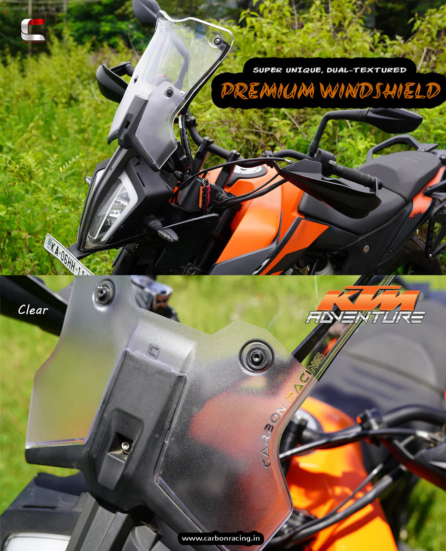 Touring Windshield - Clear (Full Set) For V2 - KTM 390 Adventure