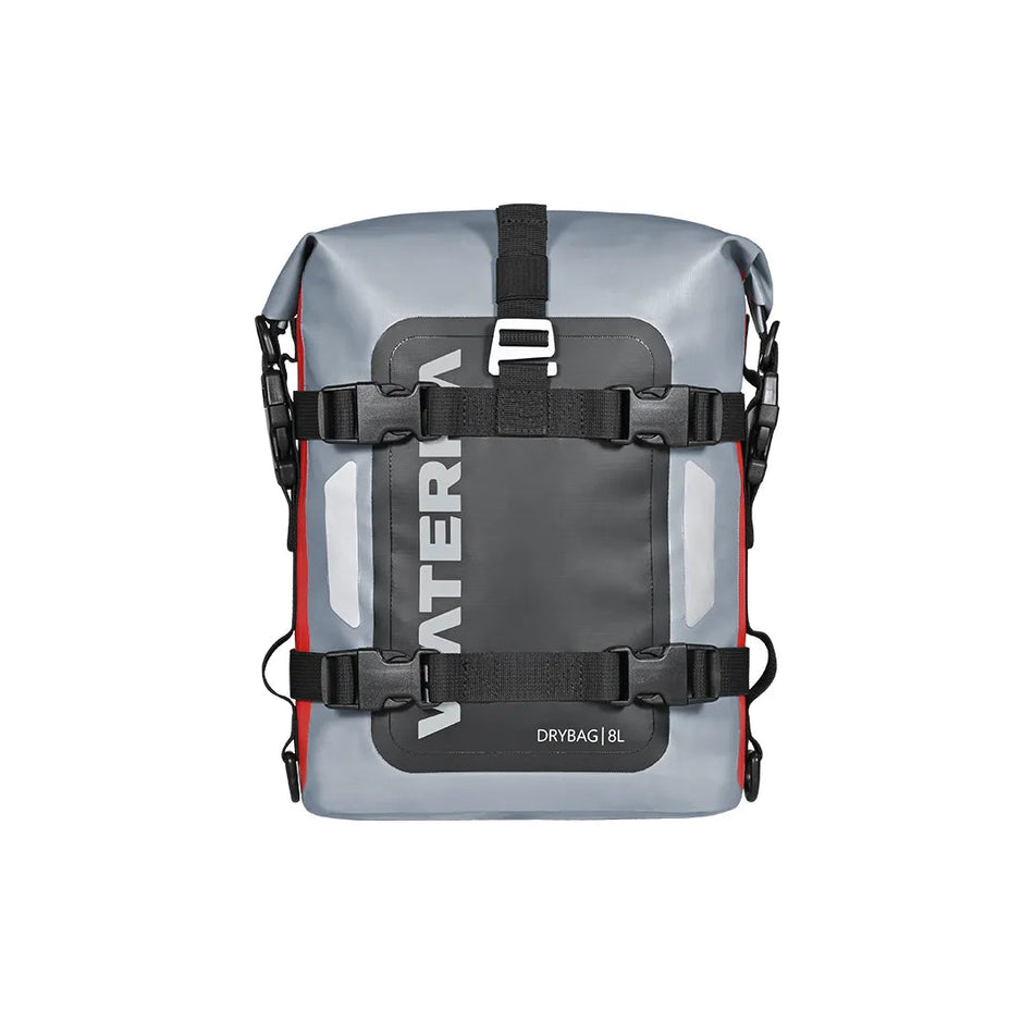 ViaTerra DryBag 8L - 100% Waterproof Motorcycle Tailbag/ Rear rack bag (Universal with versatile mounting)