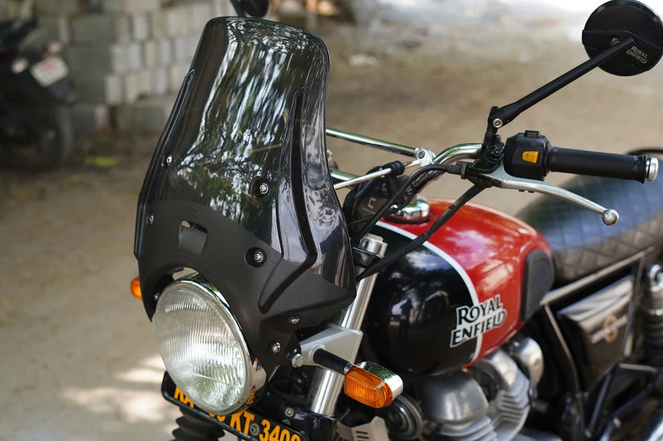 "WANDERER" - Premium Windshield for RE Interceptor 650 - Smoked