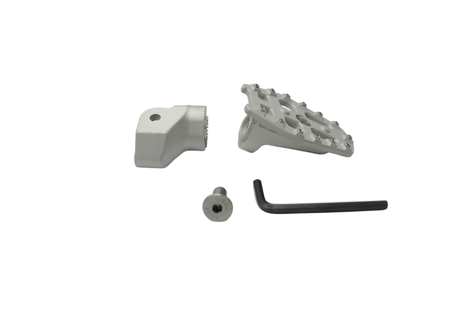 Rider Adjustable Foot Peg silver for Himalayan 450