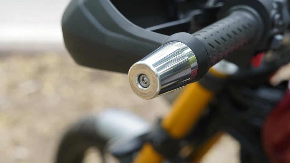 Aluminium Bar End Sliders for Triumph Scrambler 400X - Silver