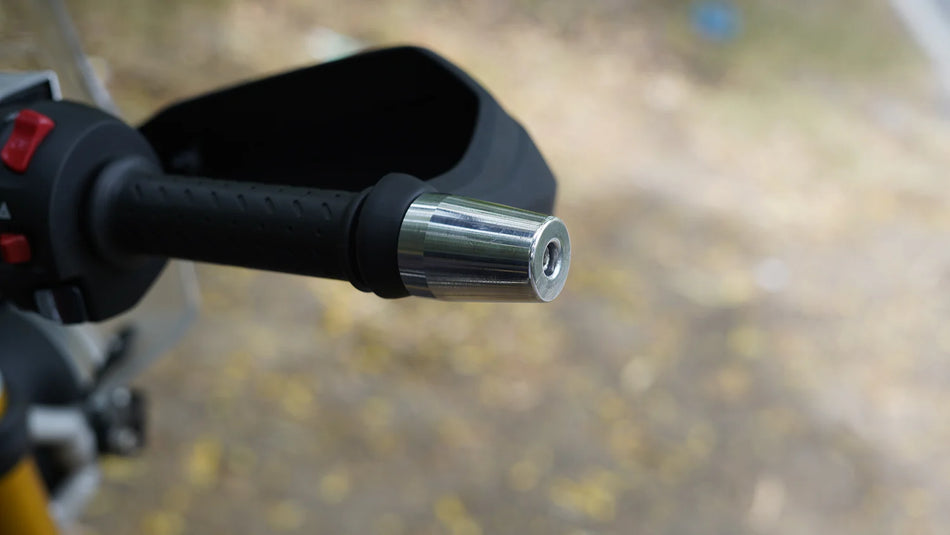 Aluminium Bar End Sliders for Triumph Scrambler 400X - Silver