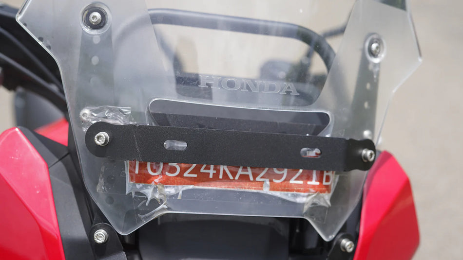 Number Plate Holder Over the Stock Windshield for NX 500