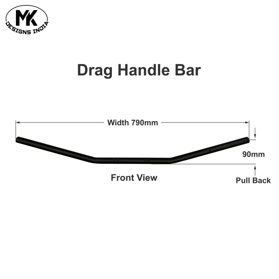 Drag Handle Bar ( BLACK)  For Bear 650