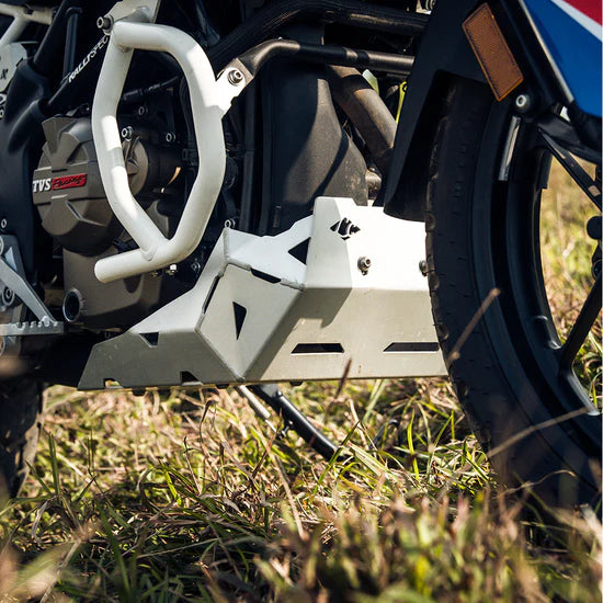 VAMBRACE BASH PLATE SILVER FOR TVS APACHE RTX 300