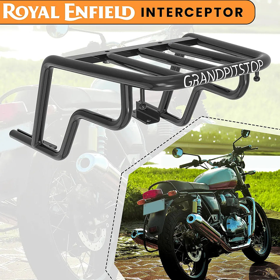 EXTENDED TOP RACK WITHOUT PLATE - Black for INTERCEPTOR