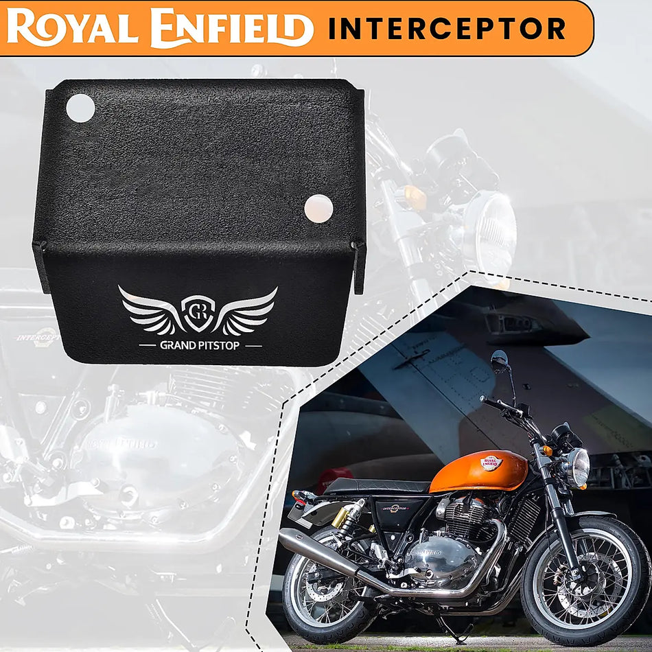 FRONT FLUID RESERVOIR COVER Black for INTERCEPTOR 650
