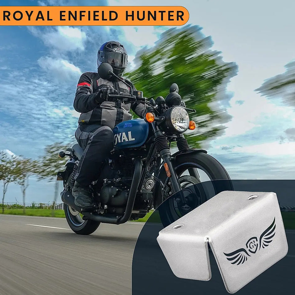 FRONT FLUID RESERVOIR COVER Silver for Hunter 350