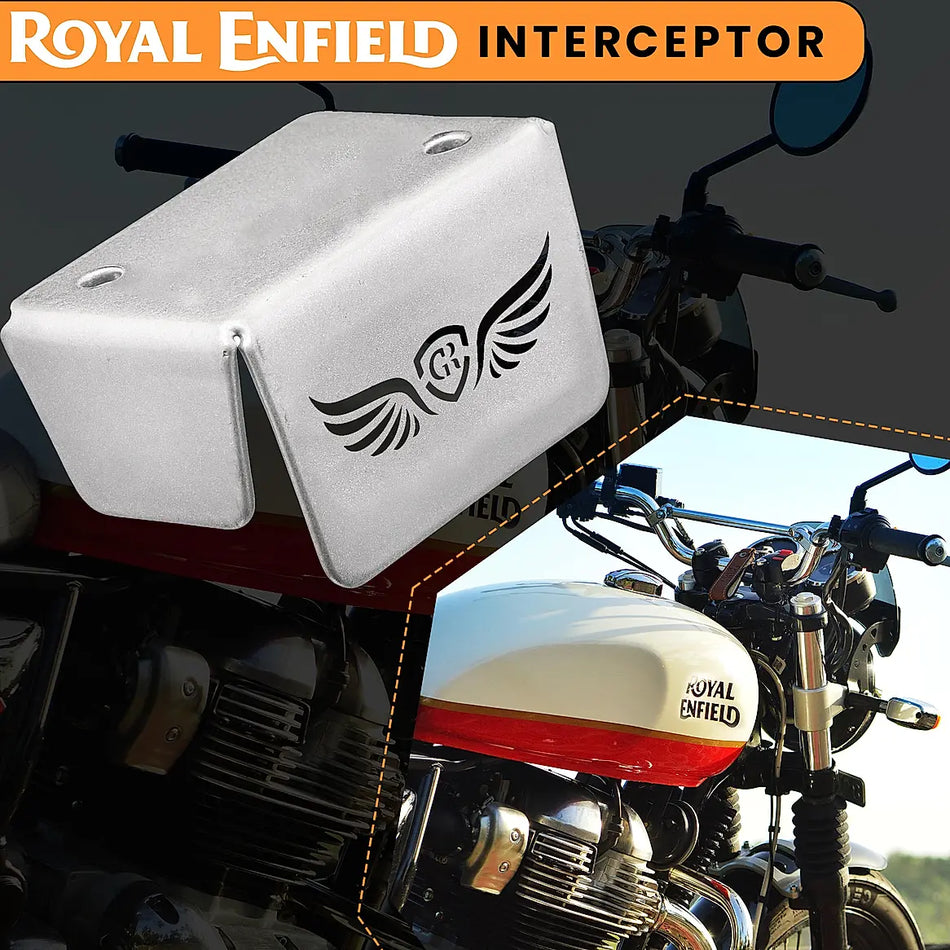 FRONT FLUID RESERVOIR COVER Silver for INTERCEPTOR 650