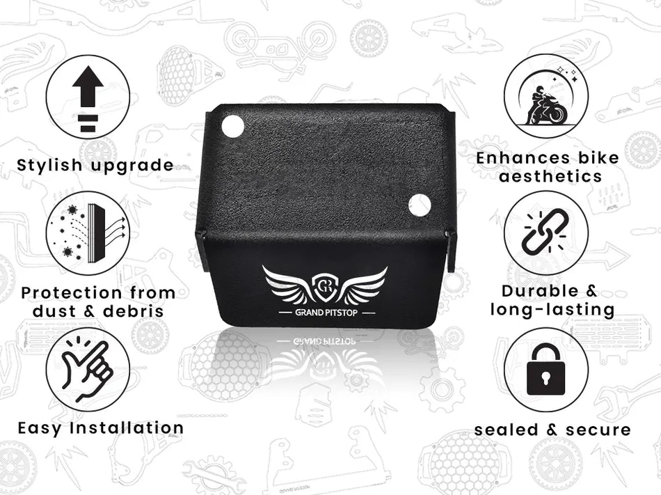 FRONT FLUID RESERVOIR COVER BLACK FOR  SCRAM 411