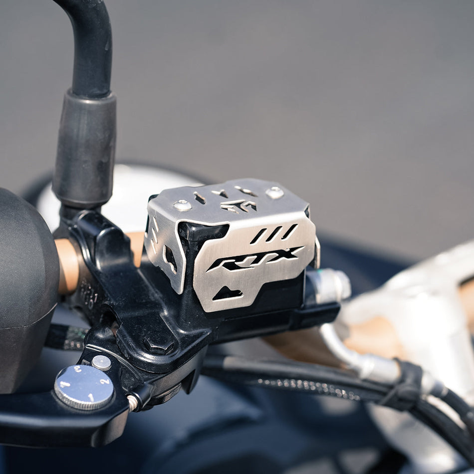FRONT MASTER CYLINDER GUARD (SS) FOR TVS APACHE RTX 300