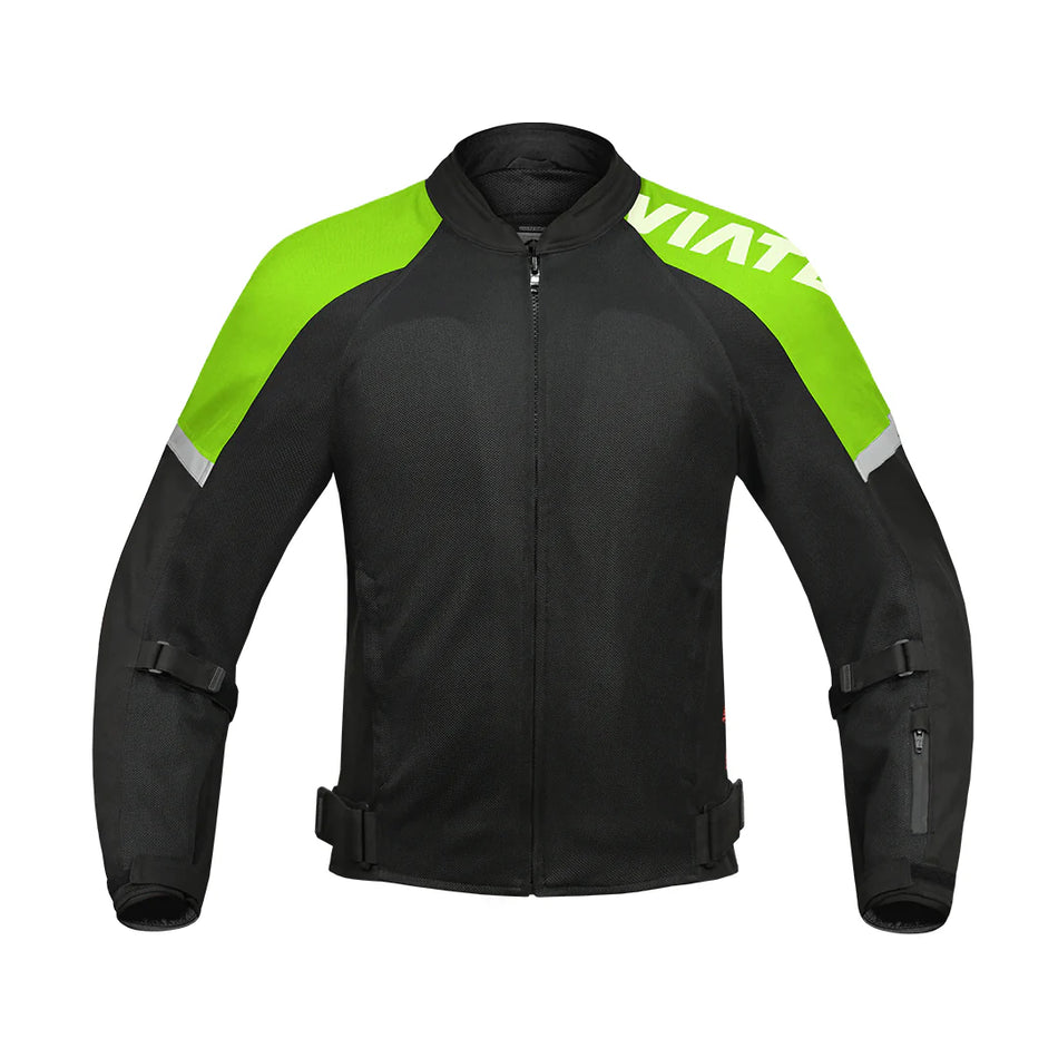 FENDER – URBAN MESH RIDING JACKET with base layer ( Fluorescent Green )