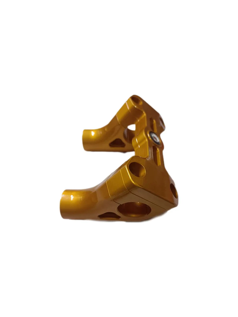 Handle Bar Riser With Mobile Mount Combo (Gold)  Himalayan 450