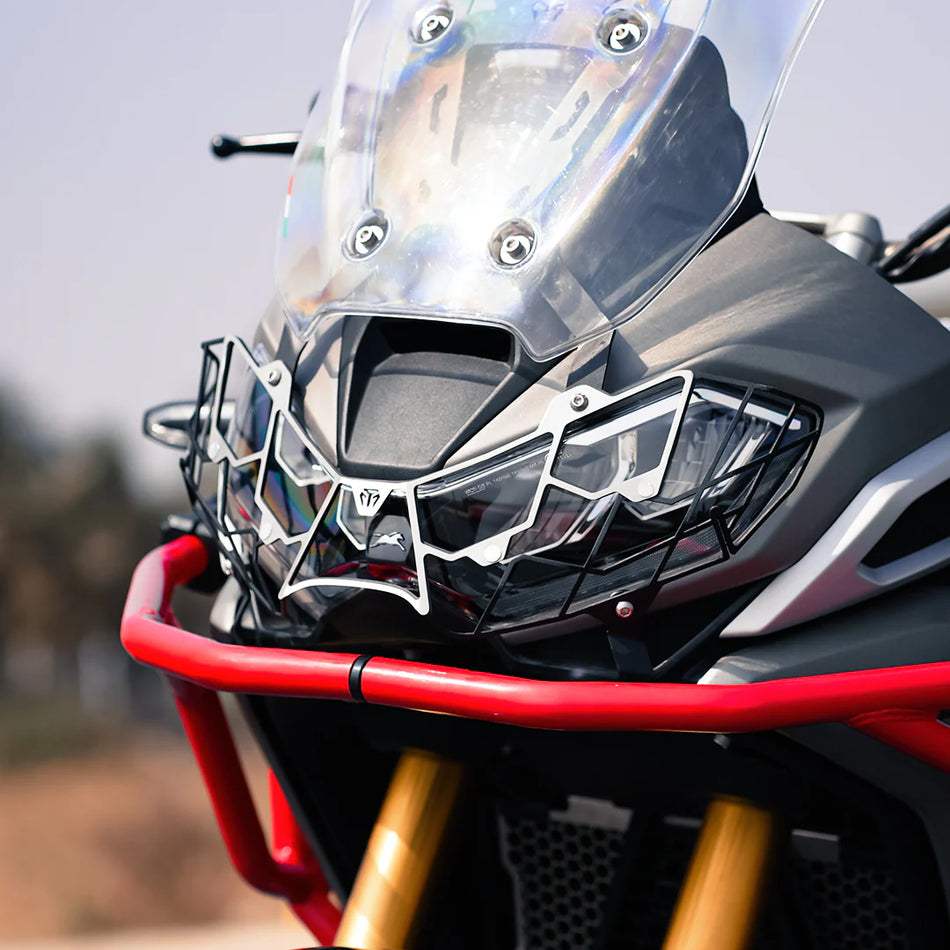 HEAD LIGHT GRILL (SPIDER ) FOR TVS APACHE RTX 300