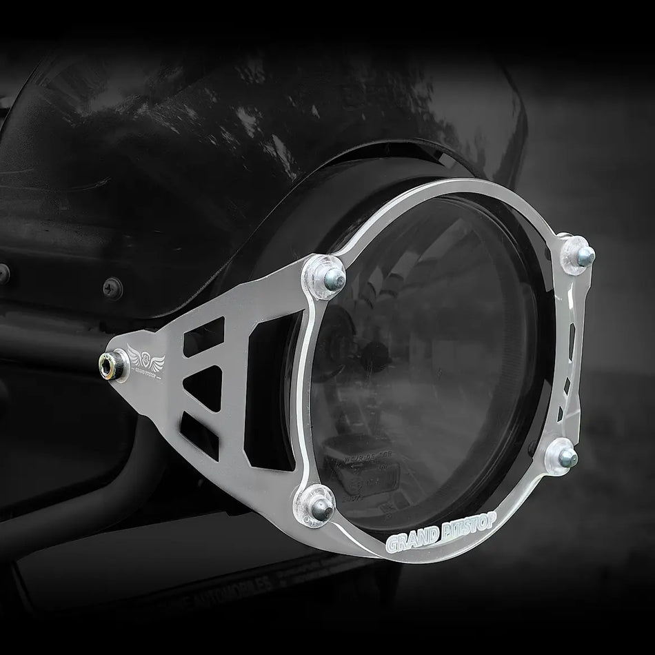 Headlight Guard For Himalayan 411 - BS4-BS6 Model (2019-2021) - Silver