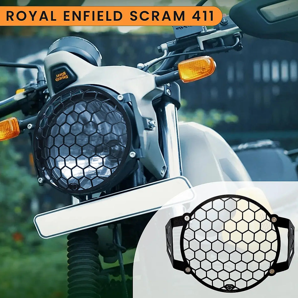 HEADLIGHT GRILL BLACK FOR SCRAM 411