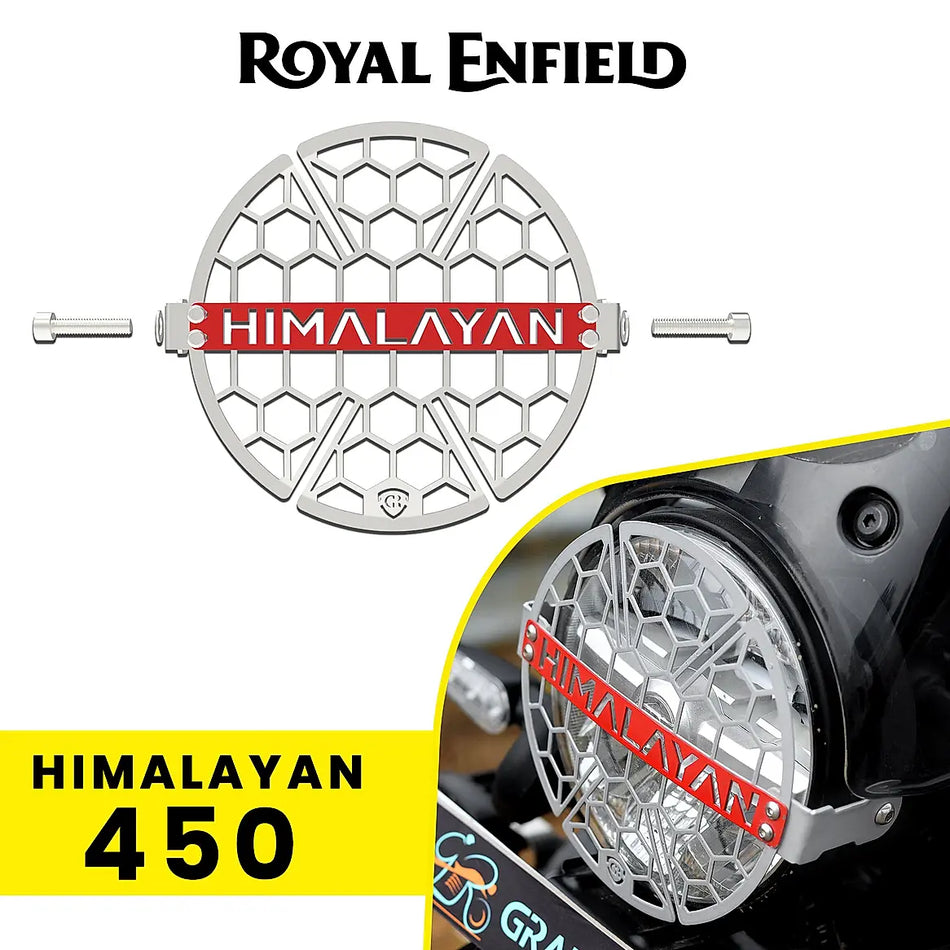 Headlight Grill for  Himalayan 450 - Silver