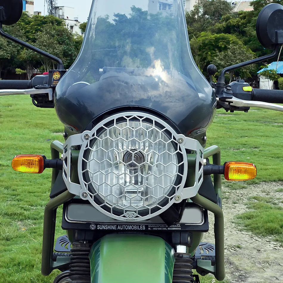 Headlight Grill For  Himalayan 411 - BS4-BS6 Model (2019-2021) - Silver