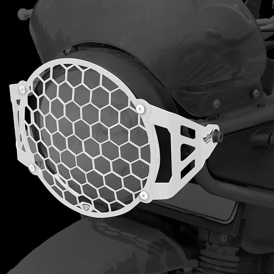 Headlight Grill For  Himalayan 411 - BS4-BS6 Model (2019-2021) - Silver