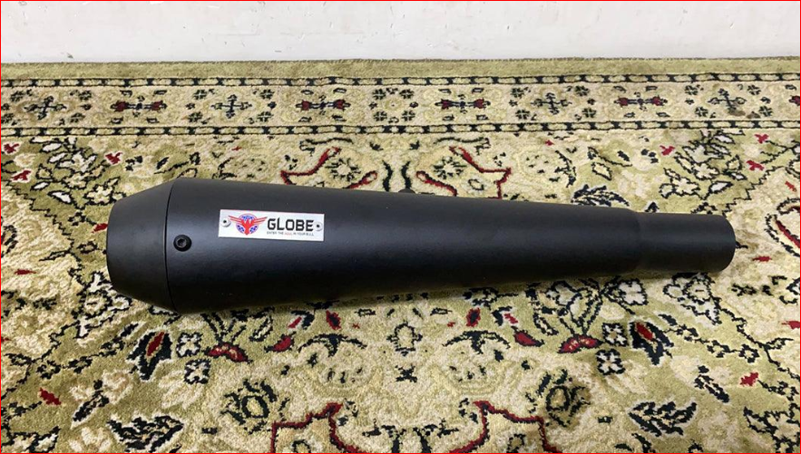 GLOBE Megaphone Xtreme Silencer For Jawa & Yezdi 650 CC Bike 2 Pieces