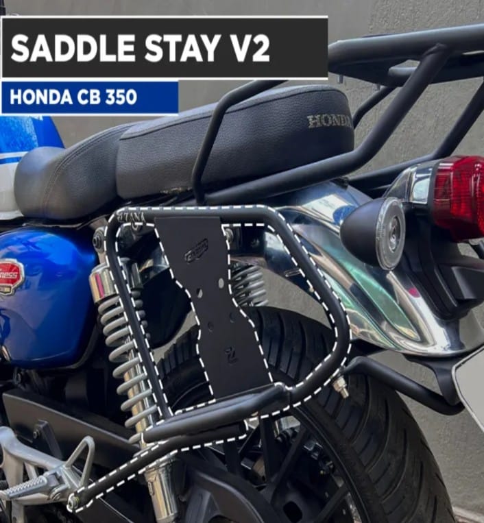 SADDLE STAYS/ PANNIER RACK FOR SOFT BAGS HONDA CB350 H'NESS version-2