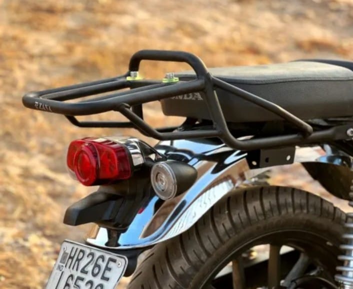 TOP RACK WITHOUT PLATE COMPATIBLE WITH PILLION BACKREST VERSION-2 FOR HONDA CB350 H'NESS SPLIT SEAT/SI (NOT COMPATIBLE ON NEW MODEL 2024 & CB350 DLX PRO.) NGLE SEAT