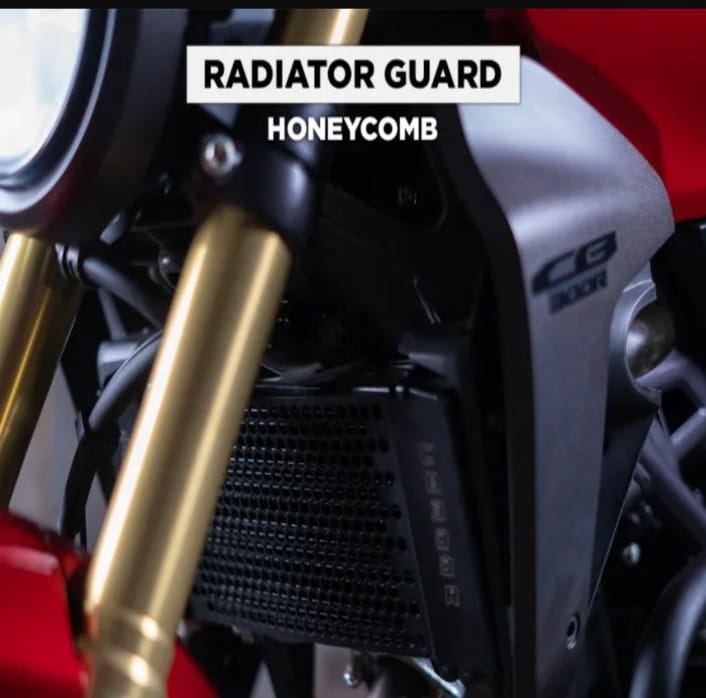 HONDA CB 300R RADIATOR GUARD HONEYCOMB BLACK