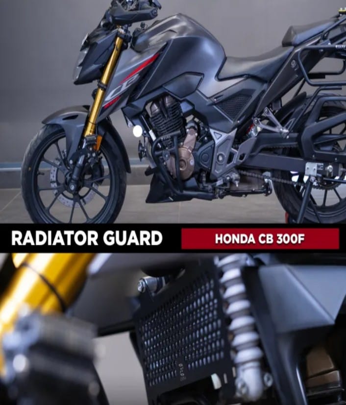 FOR HONDA CB300F RADIATOR GUARD HONEYCOMB BLACK