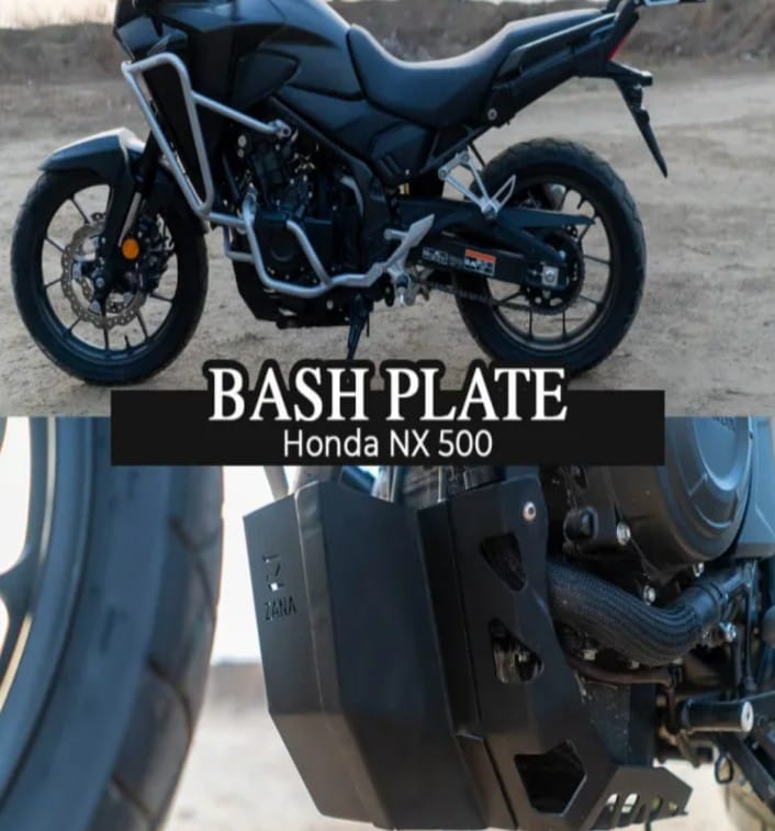 Bash Plate for Honda NX500 (Black)