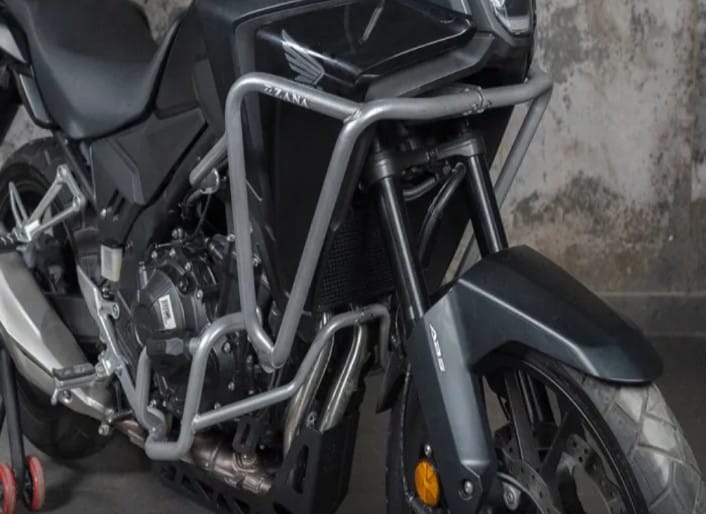 Upper Fairing Guard For Honda NX500 / 500X( Silver, Mild Steel)