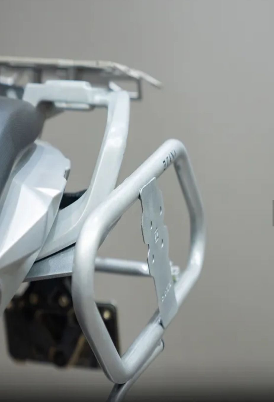 SADDLE STAY SILVER WITH JERRY CAN MOUNT FOR BMW G310R