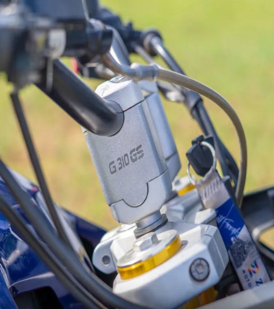 FOR BMW G 310 GS NEW VERTICAL HANDLE RISER ALUMINUM SILVER