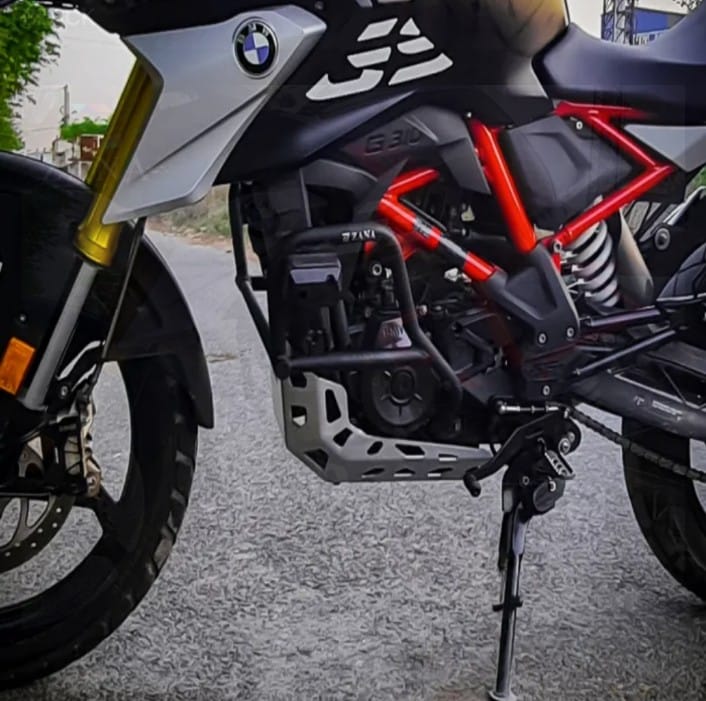 FOR BMW G310 R - LOWER ENGINE GUARD MS WITH PUCK BLACK