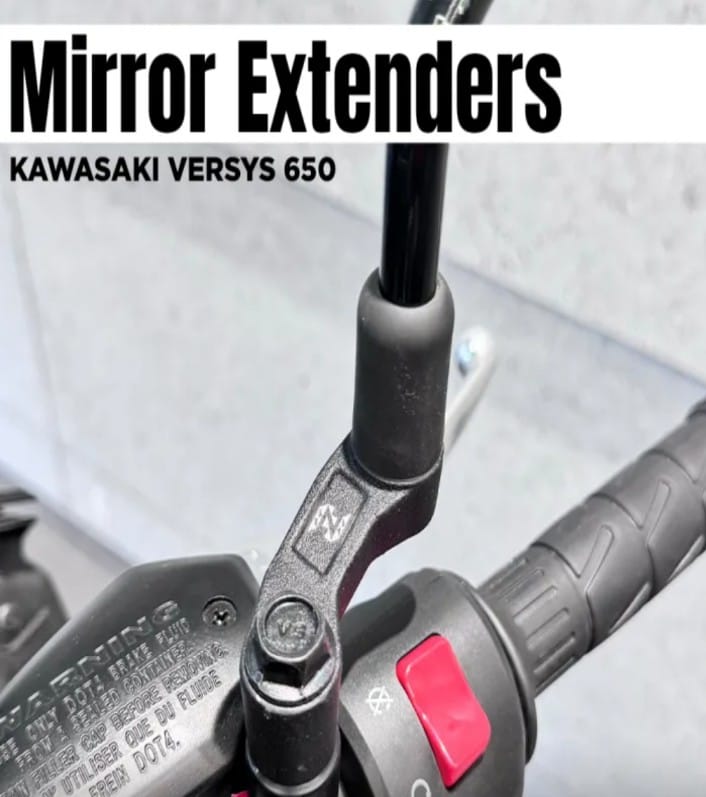 Mirror Extender For Kawasaki Versys 650 (Aluminum )