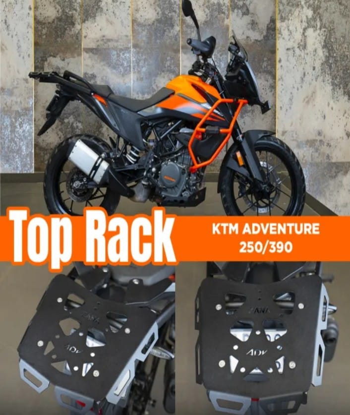 New Top Rack with Aluminium Plate For KTM ADV 250/ 390/ 390X