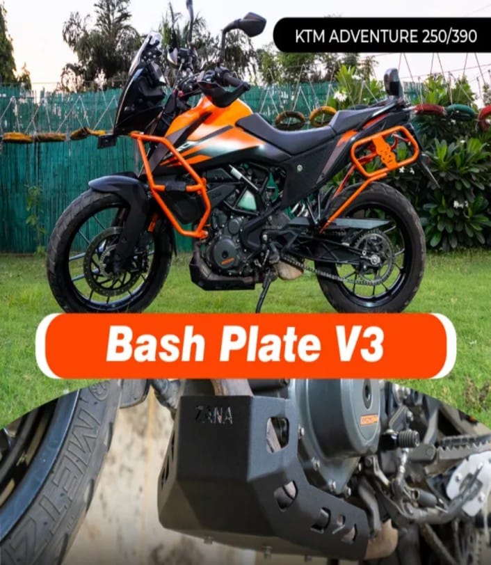 NEW BASHPLATE V3 ALUMINIUM BLACK KTM ADVENTURE 250 / 390 / 390X