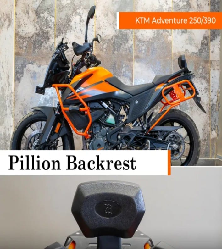 PILLION BACKREST FOR KTM ADVENTURE 250/390