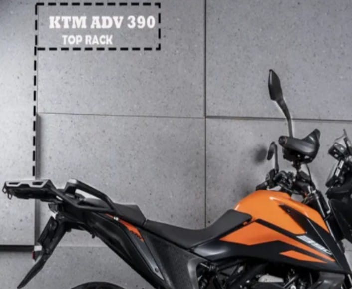 TOP RACK WITH PLATE BLACK (TYPE-1) KTM ADV 250 / 390 / 390 X